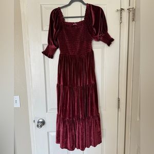 Baltic Born Velvet Midi Dress